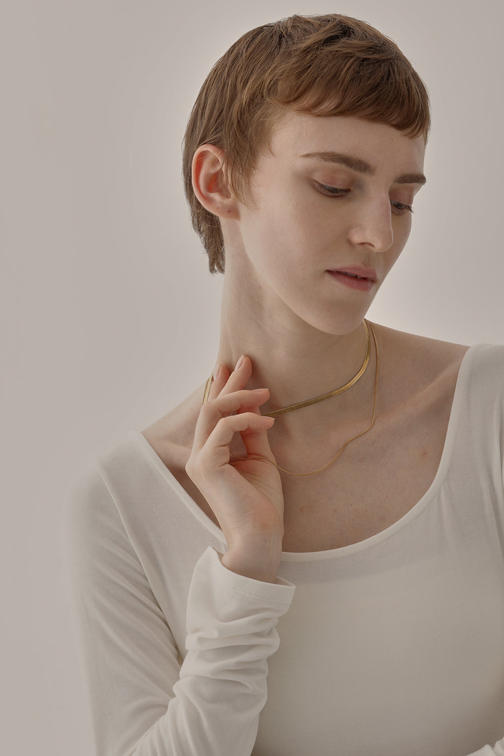 Set Necklace Sliver