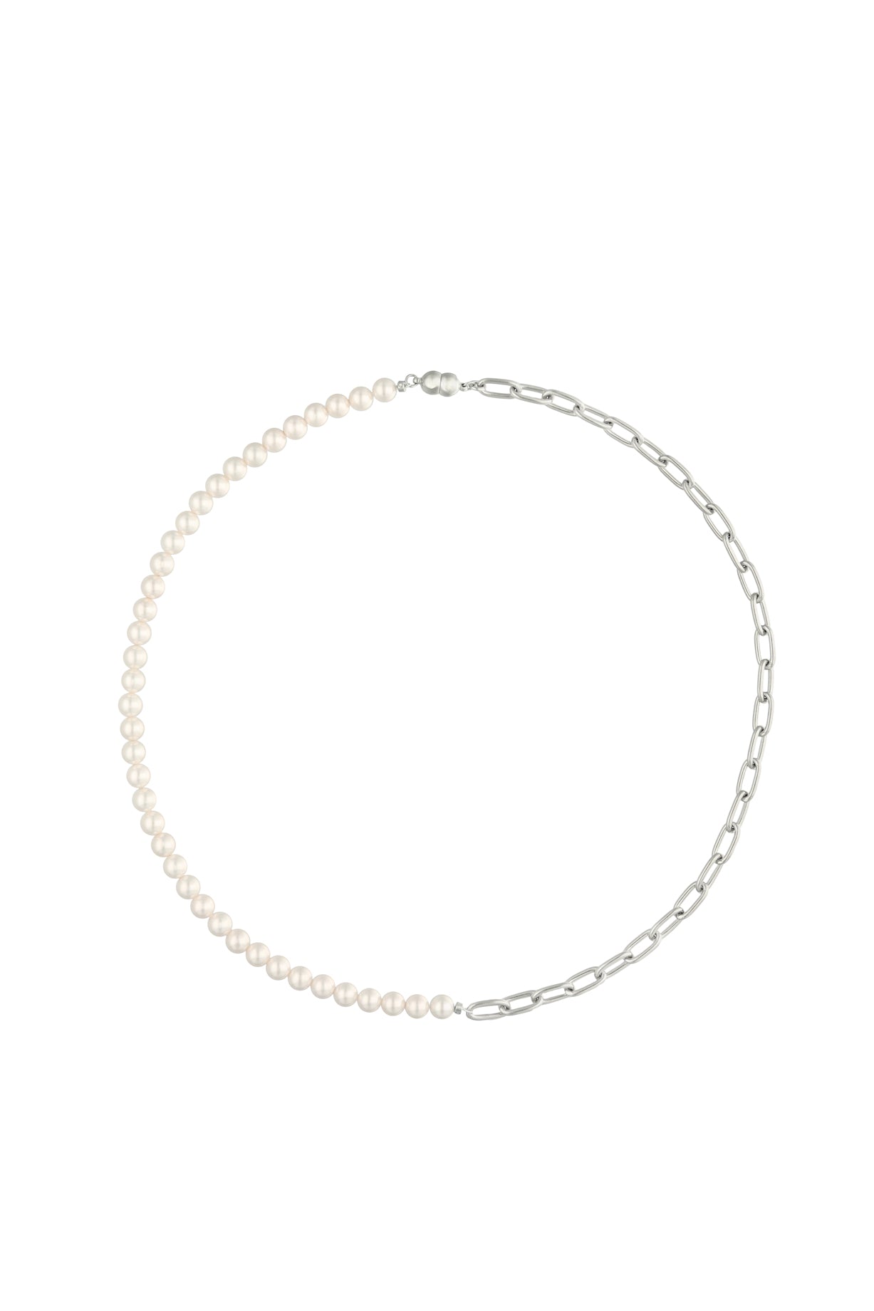Pearl & Chain Necklace (L)