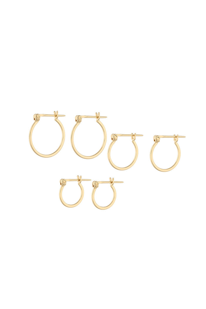 3Piece Set Pierce Gold