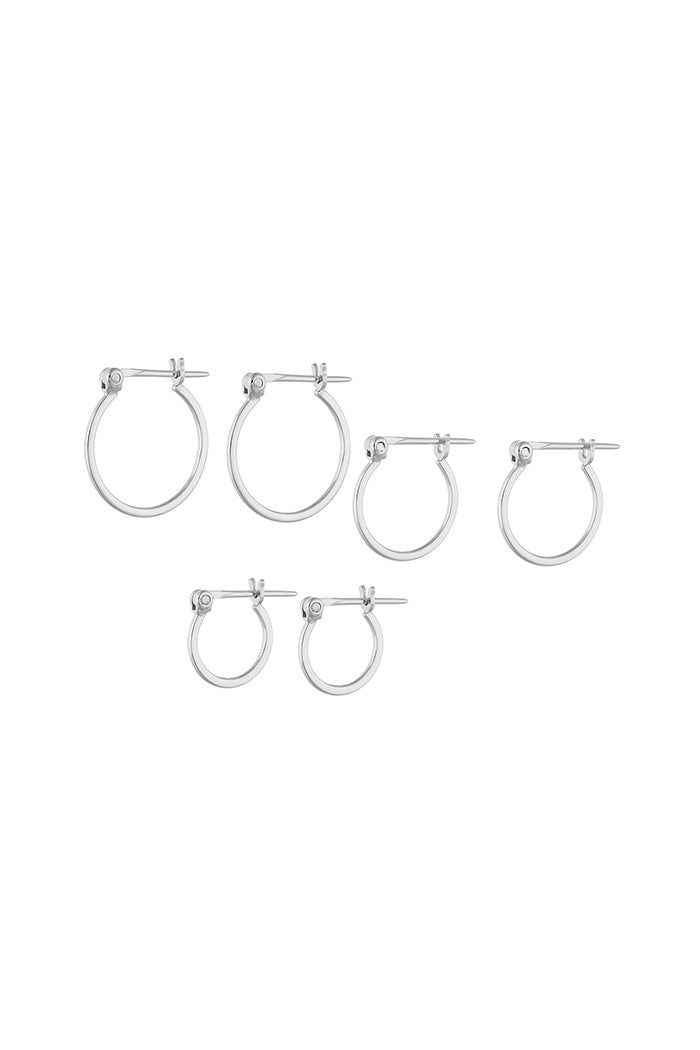 3Piece Set Pierce Silver
