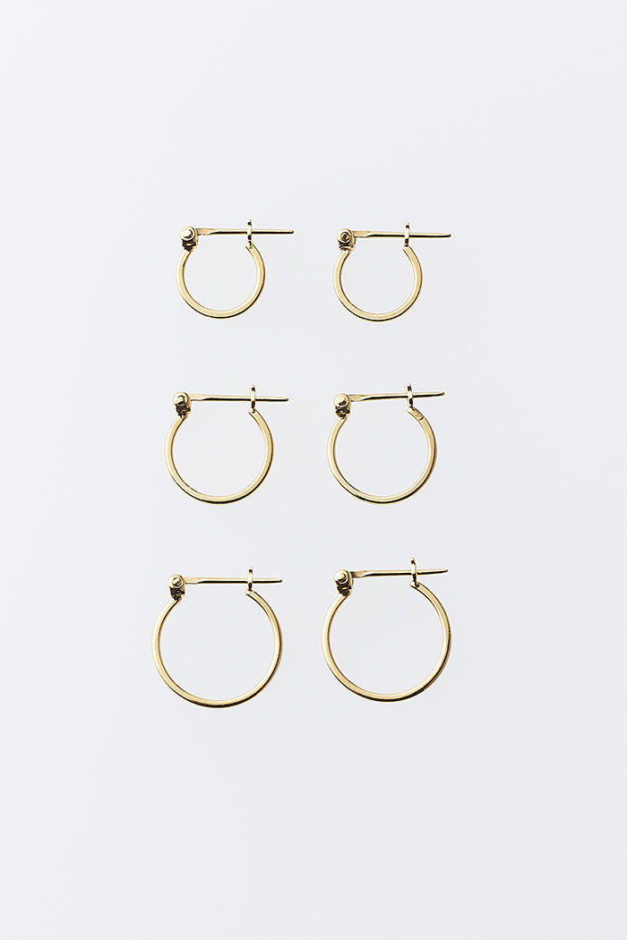 3Piece Set Pierce Gold