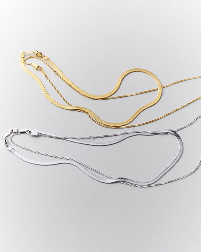 Set Necklace Sliver