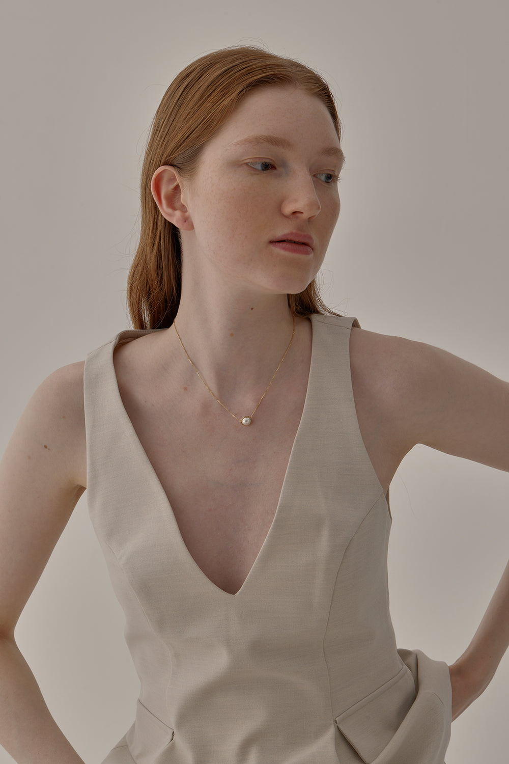 Single Pearl Necklace