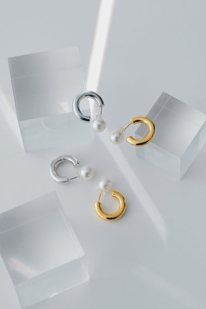 Pearl Hoops