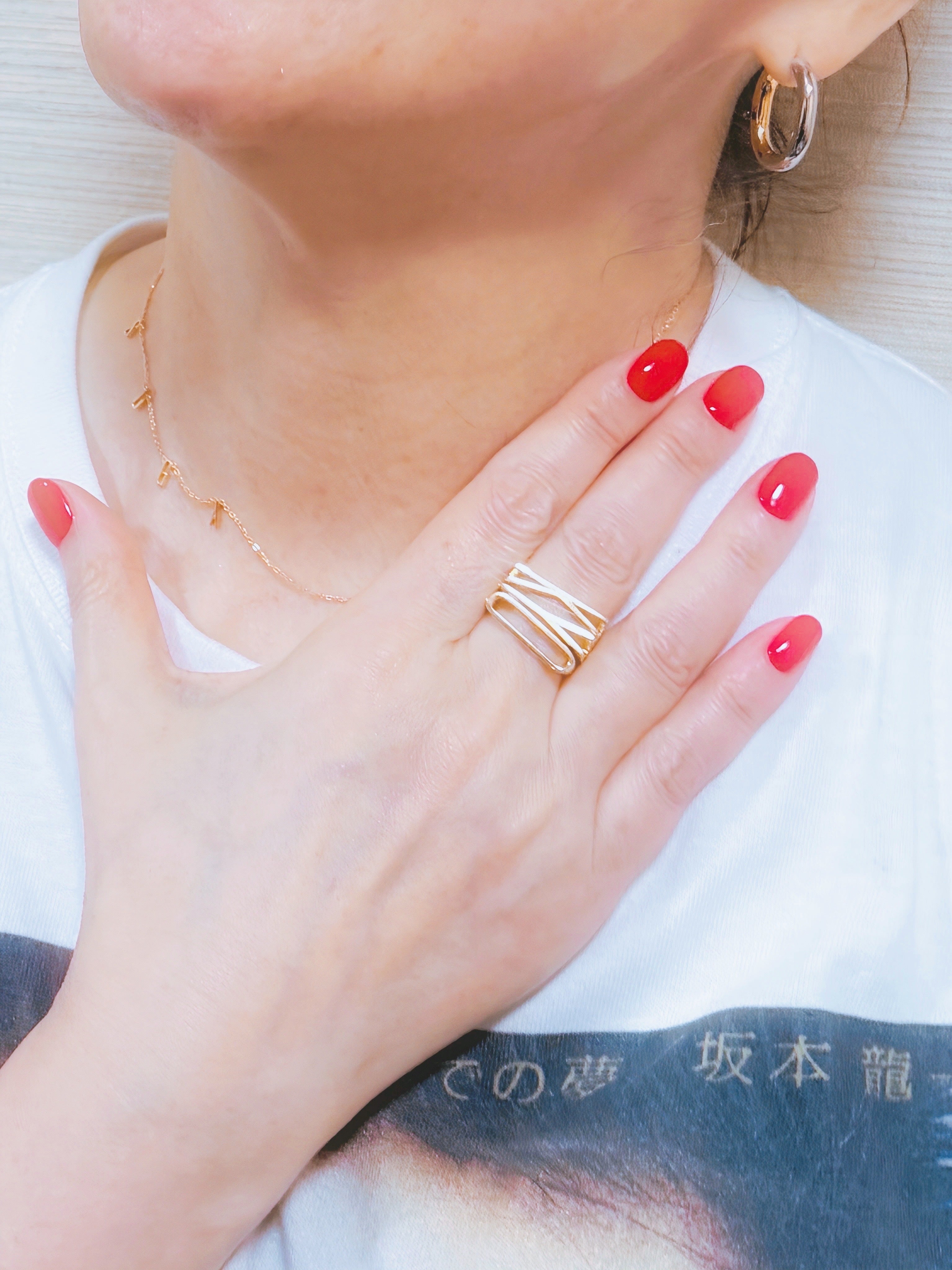 イニシャルリング｜小泉今日子デザイン監修【A beautiful name jewelry