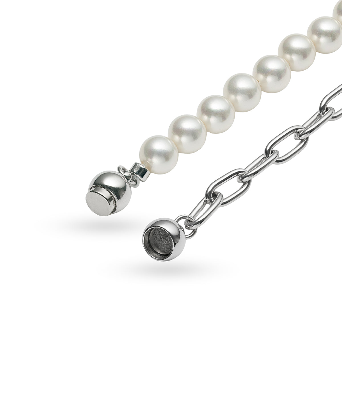 Pearl & Chain Necklace (L)