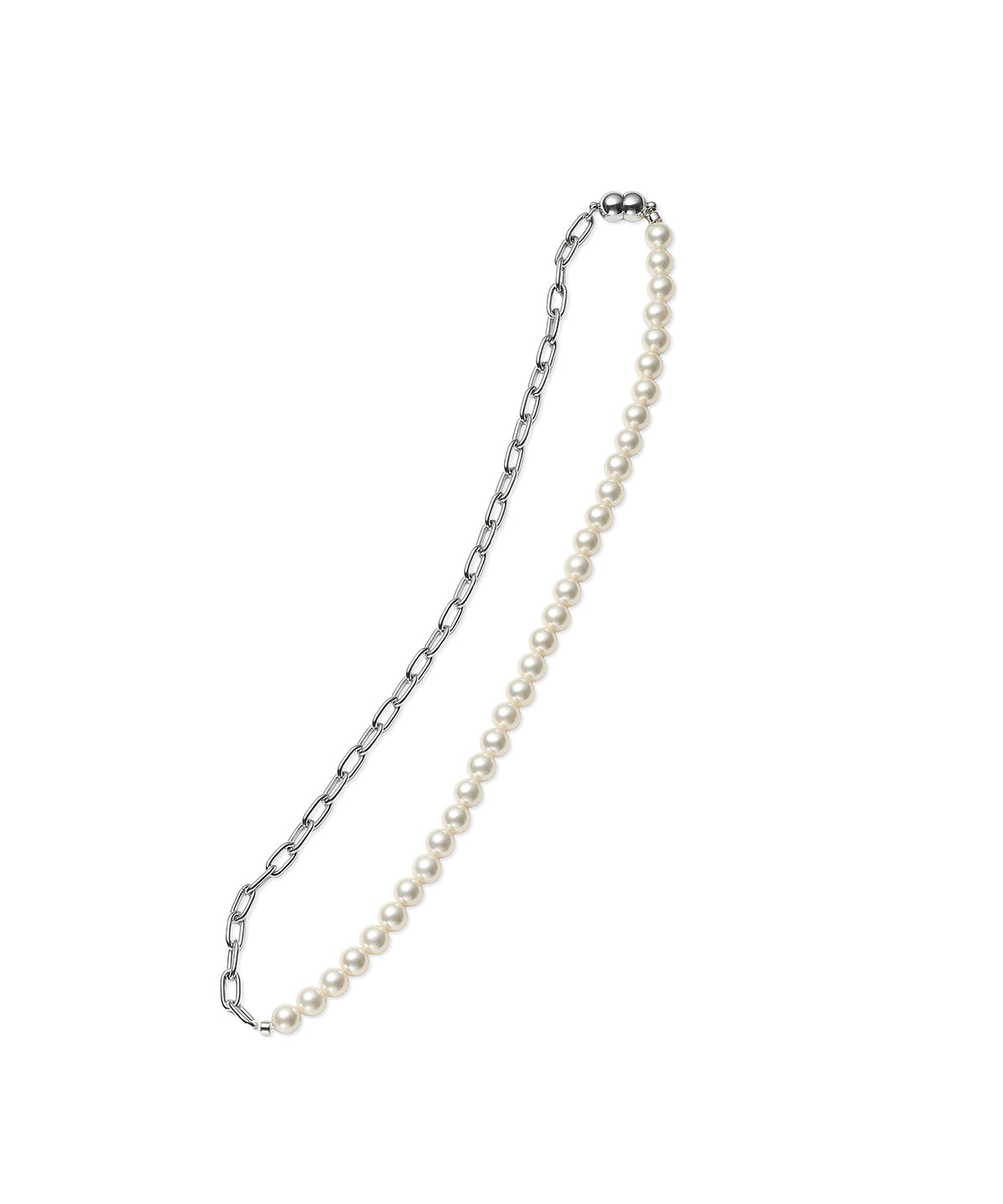Pearl & Chain Necklace (S)