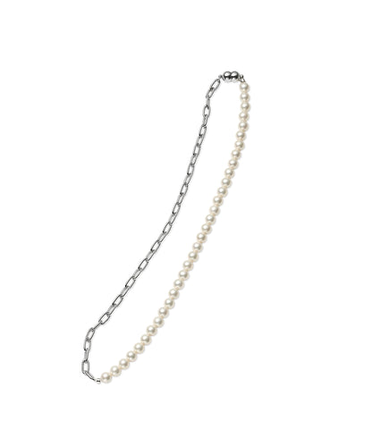 Pearl & Chain Necklace (S)